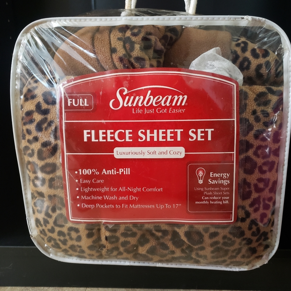 Sunbeam Full Fleece Sheet Set